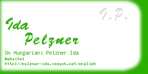 ida pelzner business card